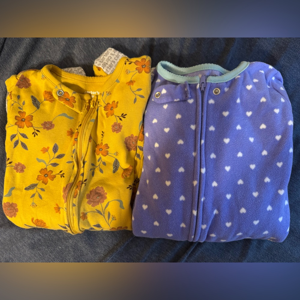 5t girls footie pjs
